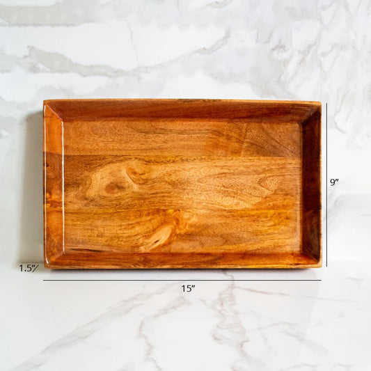 Dimension of Wooden serving tray