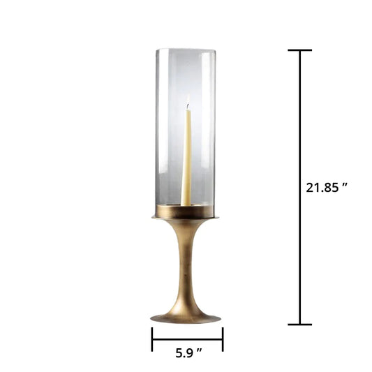 Dimensions of metal base decorative candle stand 