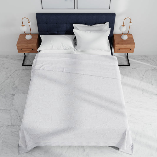 Elegant Cotton White Dohar for bed
