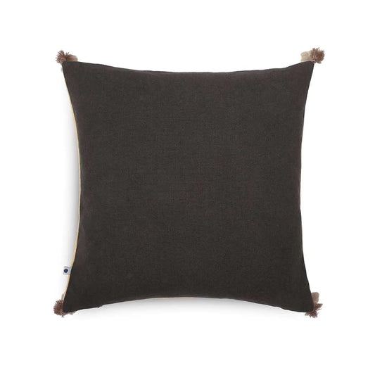 Biscotti cushion cover with pom pom