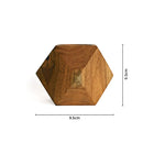 Faceted cube wooden planter dimensions