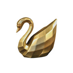 Swan gold decorative object