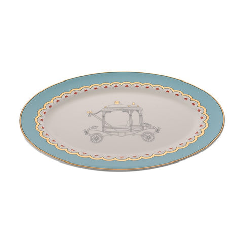 Elegant Dasara Oval Platter
