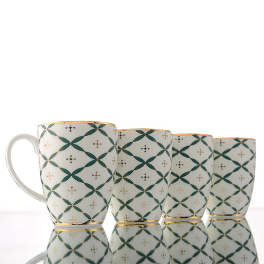 Isometric  view of coffee mug set