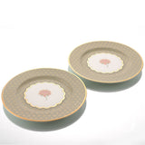 green side plate set of 2