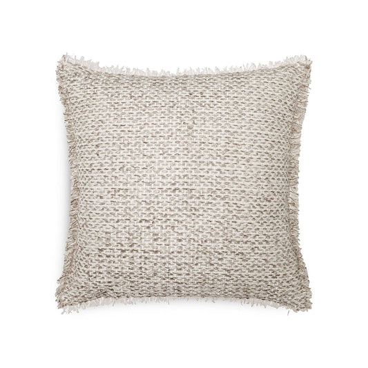 Foggy dew cushion cover with fringe