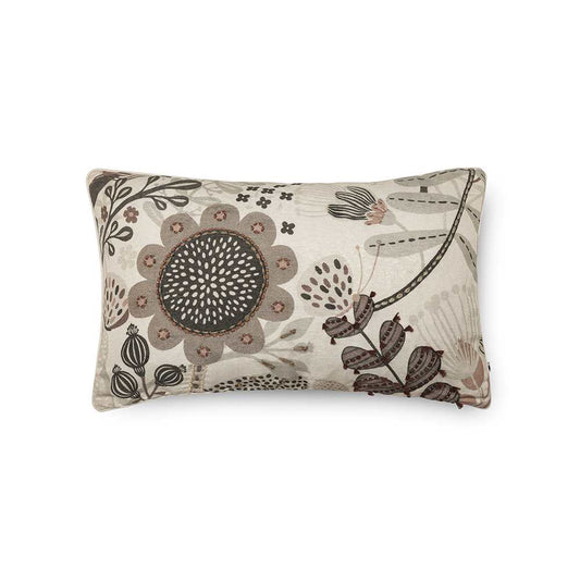 Digital print pillow in flower pattern design