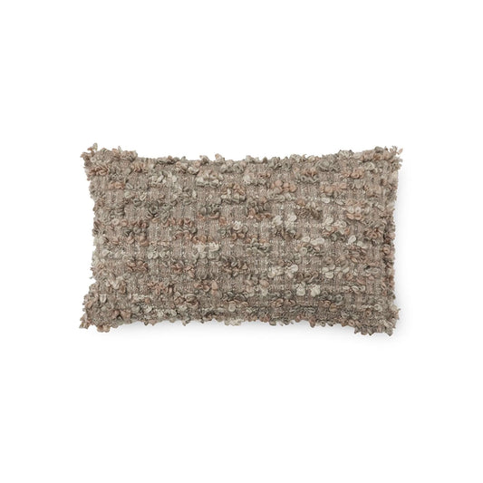 Soft pillow with fringes in rectangular shape