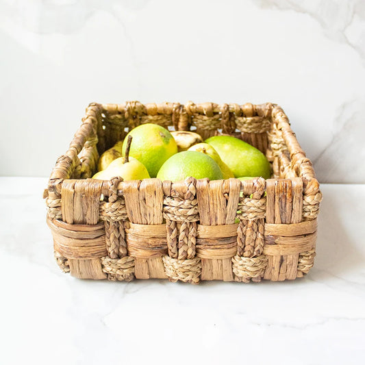 Wicker basket for kitchen