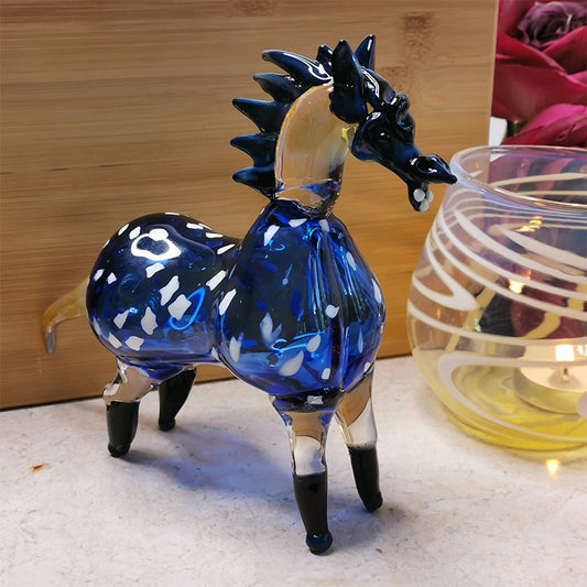 Handblown Glass Horse Statue