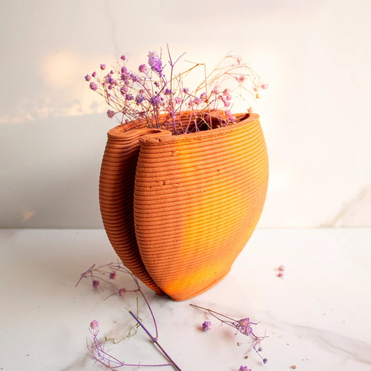 Terracotta Table Vase 