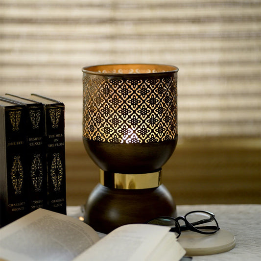 Ajrakh Side Table Lamp | Night Lamp for Home