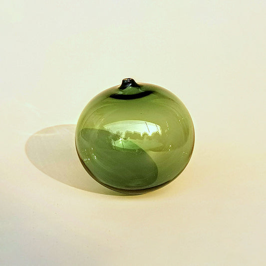 Hand Blown Glass Ball - Alluring Green