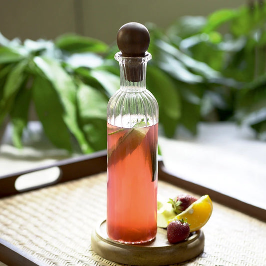 Neer Glass Water Bottle | Glass Carafe with Lid