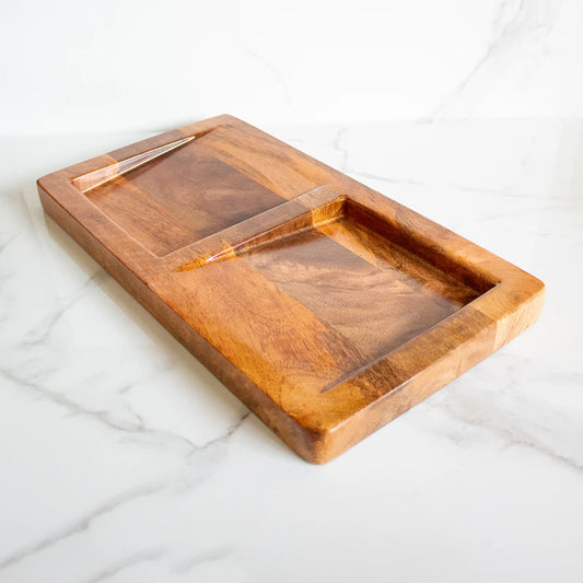 Wooden platter for kitchen & dining