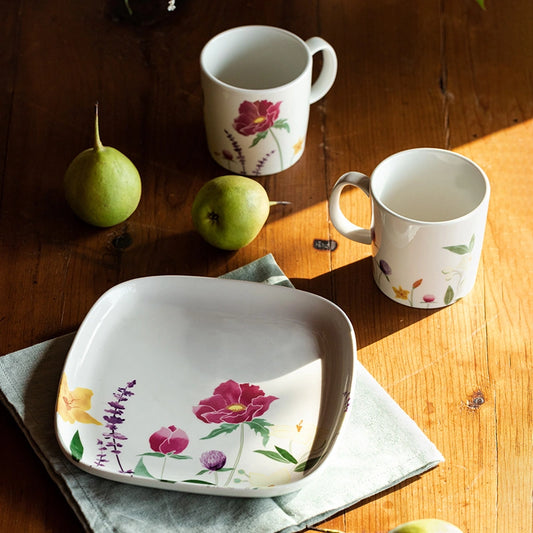 Pastoral Coffee Cup Tray Set of 3