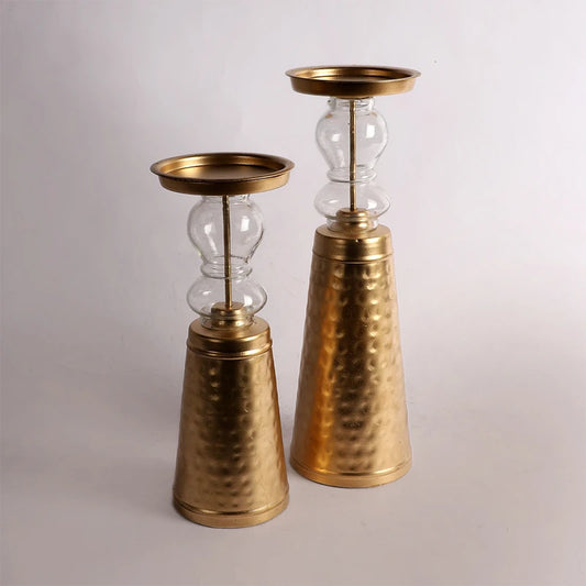 Elegant and unique candle stand set