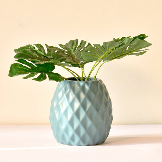 Delilah blue flower vase