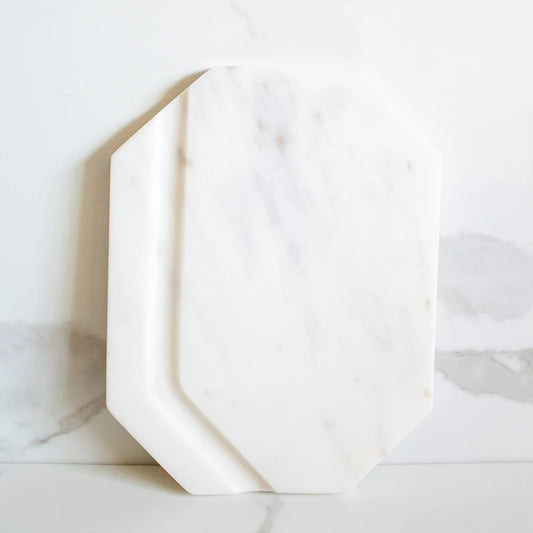 white marble charcuterie board
