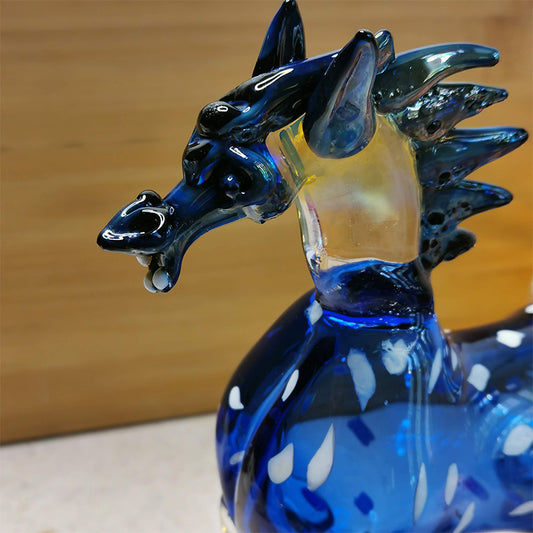 handblown glass horse figurine