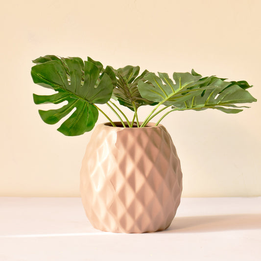 delilah khaki ceramic flower vase