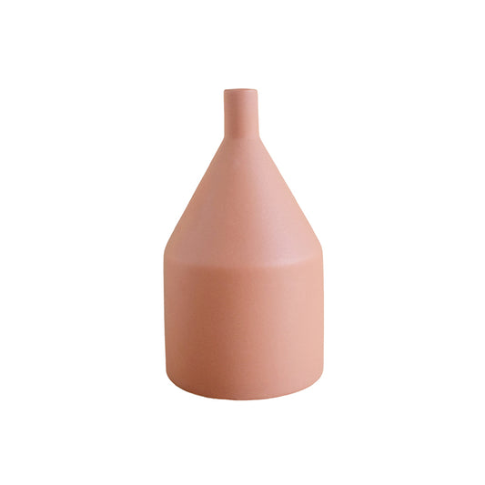Rose color classic ceramic vase