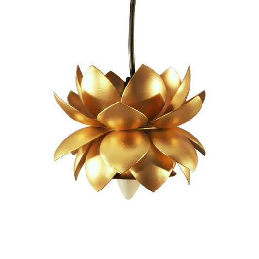 Sarover Gold Pendant Light | Lotus Hanging Lamp & Fitting