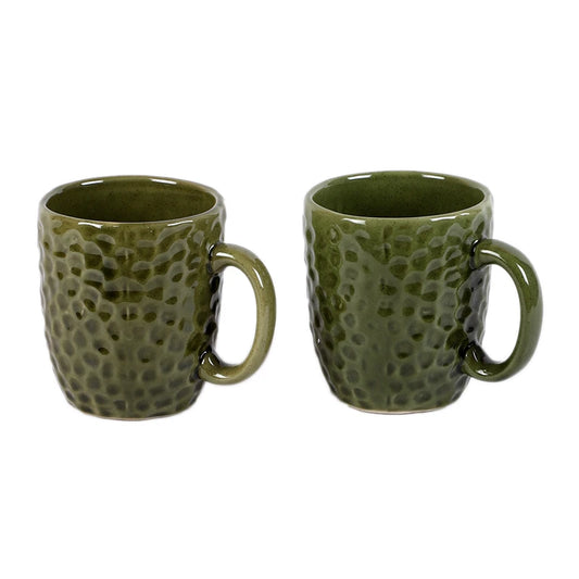 ceramic green milk mugs