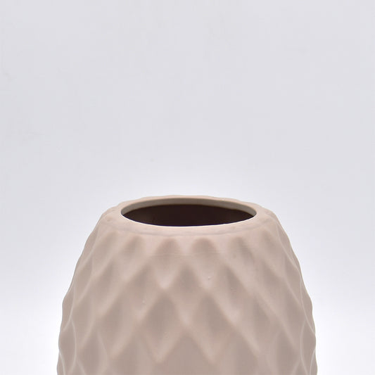 Cross pattern ceramic vase