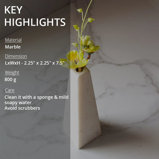 Key highlights of flower vase
