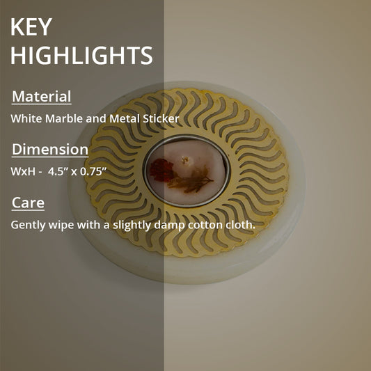 key highlights of marble tealight stand 