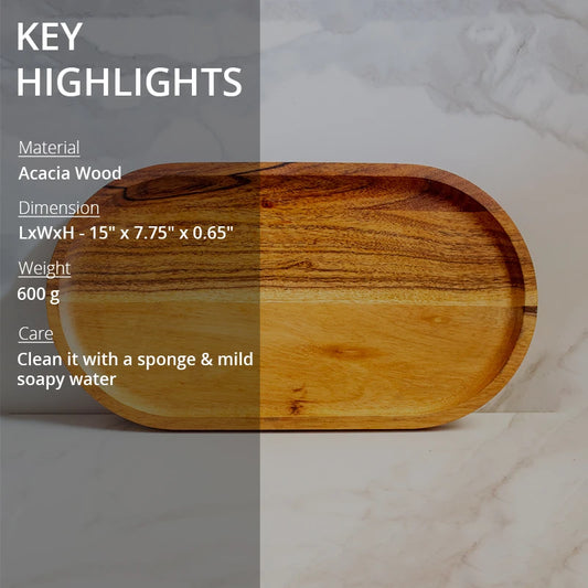Key highlights of wooden tray