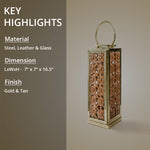 key highlights of leather candle lamp