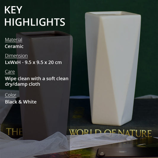 Key highlights of geometric vase