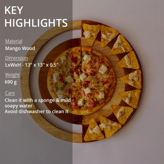 key highlights of wooden serving platter