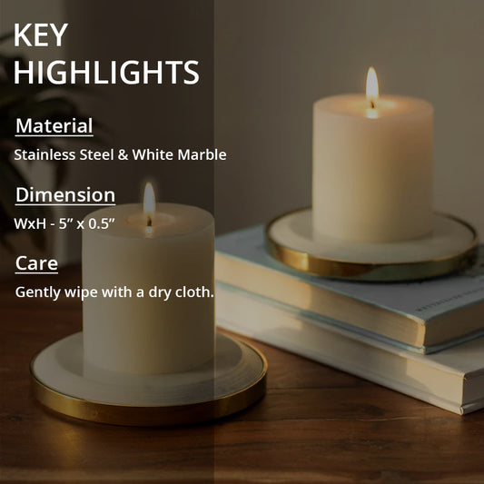 key highlights of yang candle plate holder