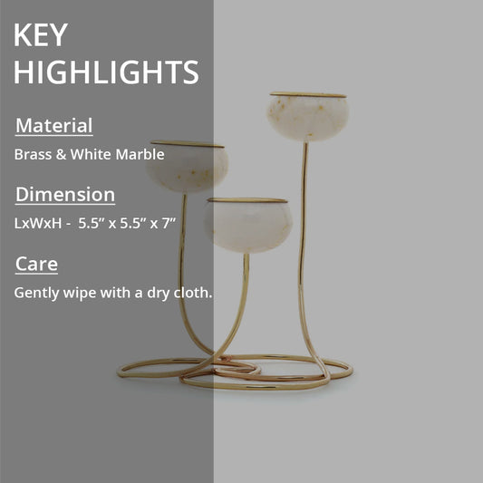 key highlights of  Trilight Tea Light Candle Stand