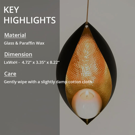key highlights of trinetra tea light candle holder