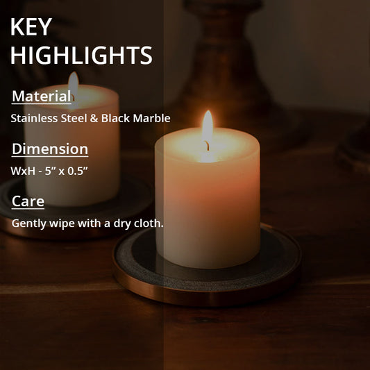 key highlights of Yin black candle plate