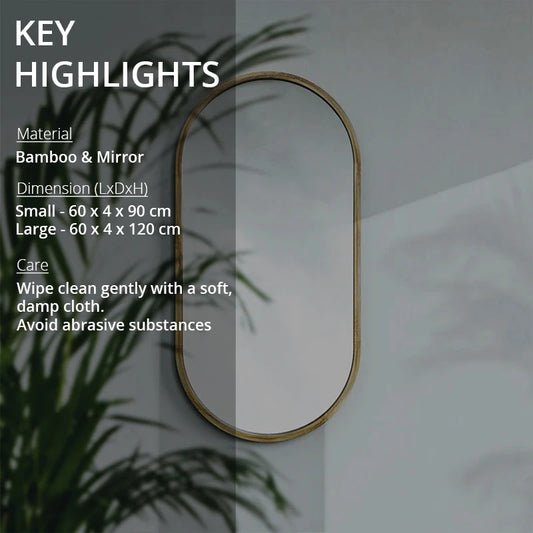 Features of bamboo mirror