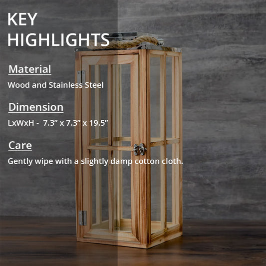 Key highlights of a carys wood lantern