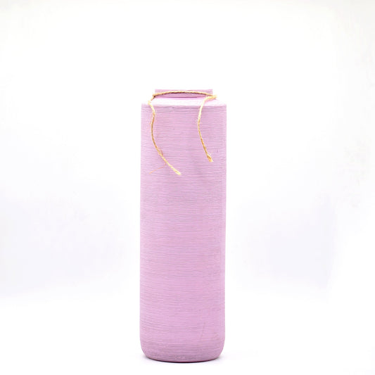 long ceramic pink vase