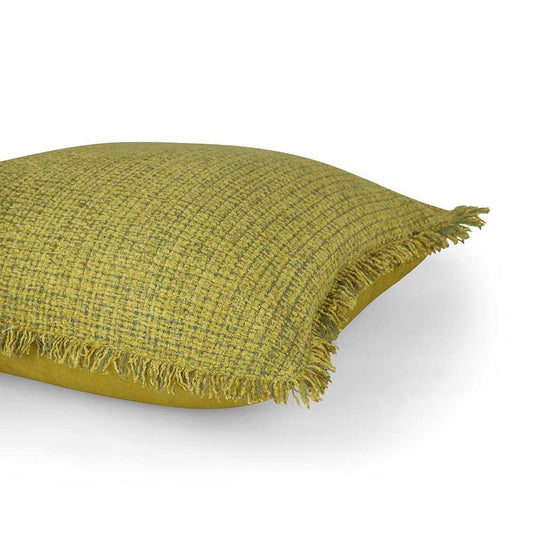 Soft cushion in lime color