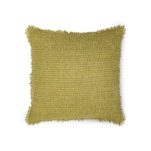 Cushion cover in lime colour