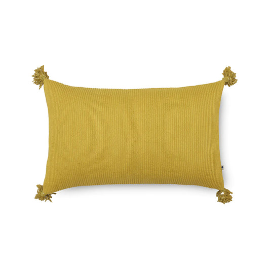 Yellow dark rectangular cushion cover