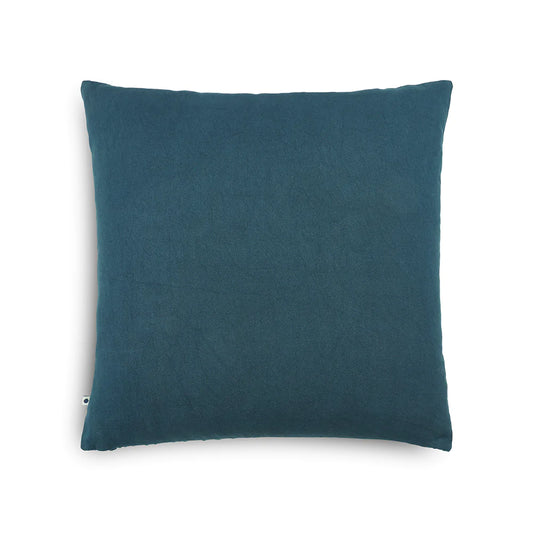Plain blue cushion cover