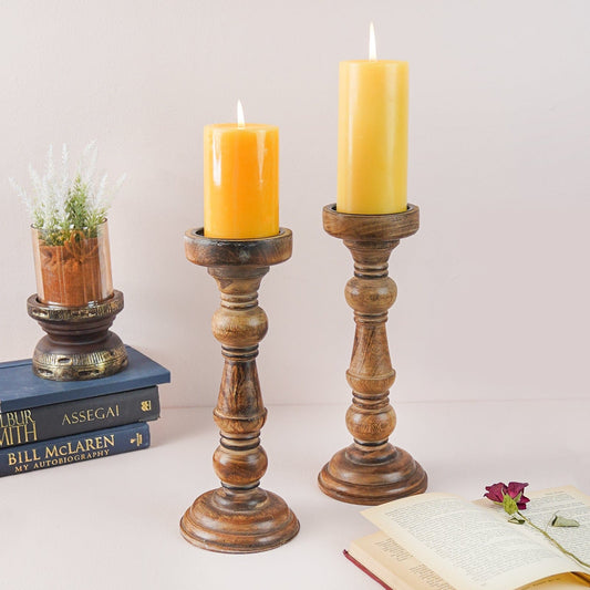 Vintage Glory Wooden Candle Stand